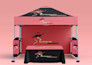 design canopy tent, table cover, feather flag, tent